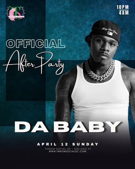 DaBaby official after party flyer